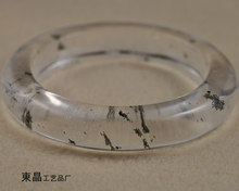 免邮 内径62mm 天然绿幽灵水晶手镯