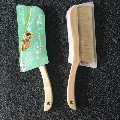 正品居佳汇床刷子猪鬃毛大号实木扫床笤帚掸除尘刷清洁刷扫炕刷