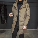 新款中长款棉衣男外套冬季连帽休闲加厚保暖棉服韩版帅气棉外套男
