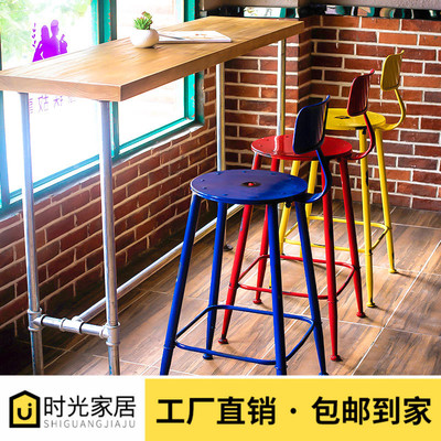 铁艺靠背吧椅复古吧台椅高脚牌子口碑评测