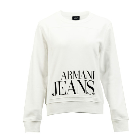 ARMANI JEANS 棉涤材质经典字母印花女士卫衣银泰商品大图