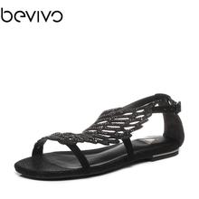 MLP36BL6 钻饰轻便舒适女凉鞋 百丽专柜同款 bevivo