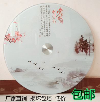钢化玻璃转盘玻璃面酒店餐桌使用感受