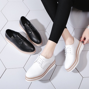 春季新款厚底松糕小白鞋