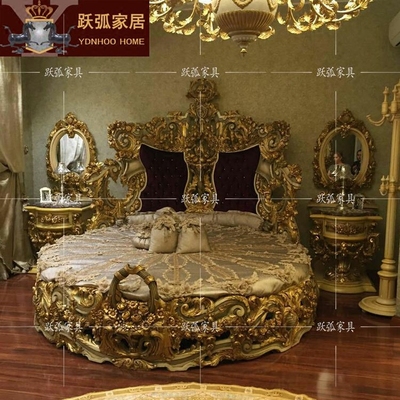 圆形床公主婚床618大促