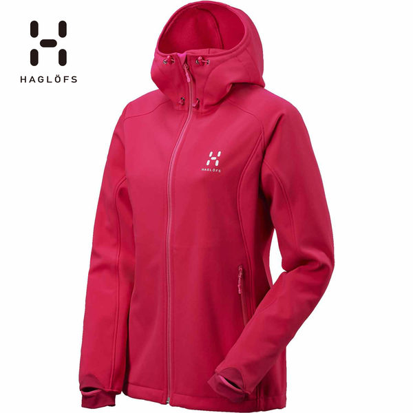 HAGLOFS/火柴棍 女款户外防风保暖柔耐用连帽软壳上衣Hood 602204