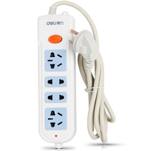 得力接线板3991 插线板1.8米 250V 10A 拖线板 得力电源插座