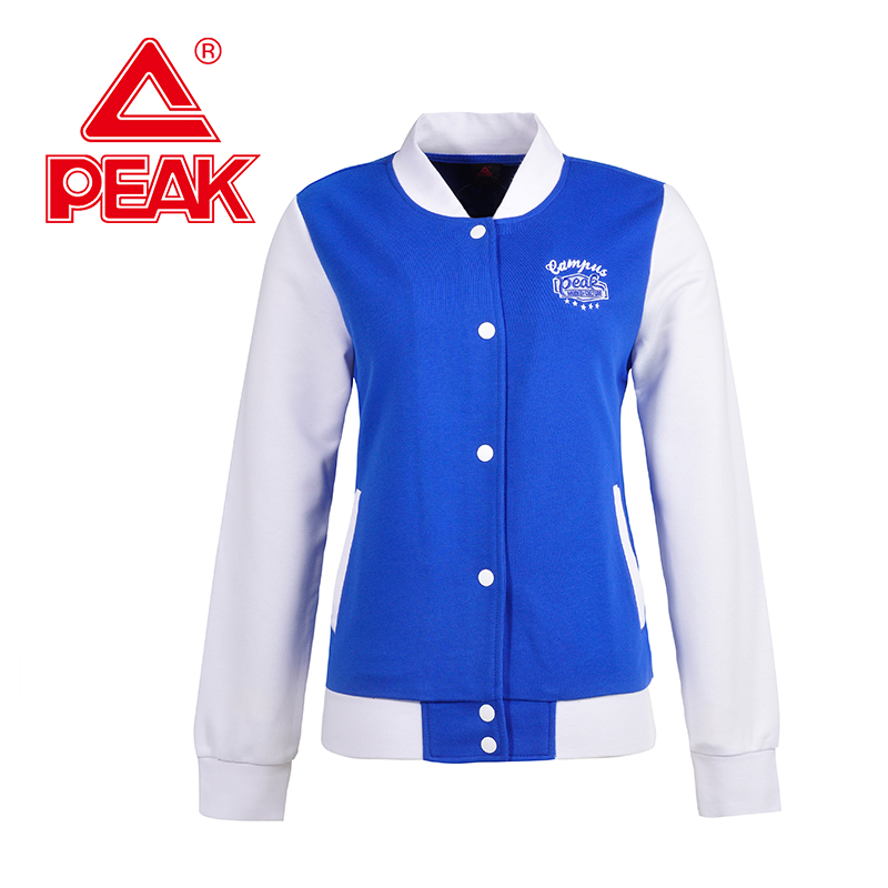 Peak/匹克女子新品情侣款棒球服运动开衫卫衣外套F661098