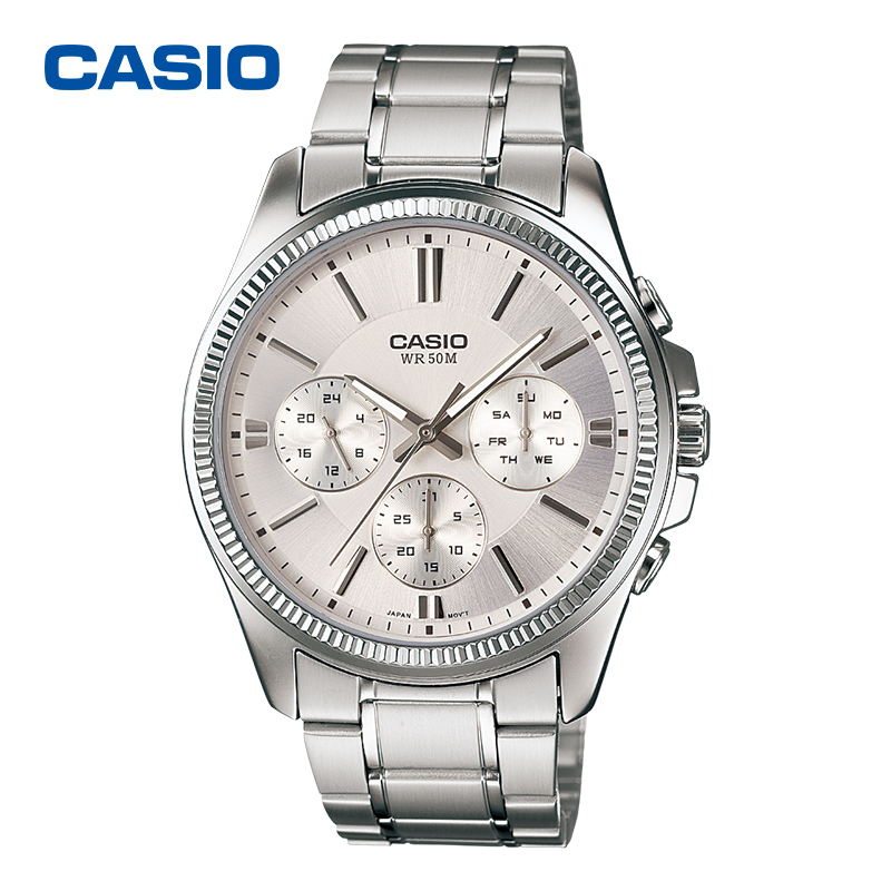1374D 1375D MTP 卡西欧手表男商务防水石英男士手表 Casio 官方授权 1374D 1375D MTP 卡西欧手表男商务防水石英男士手表 Casio 官方授权