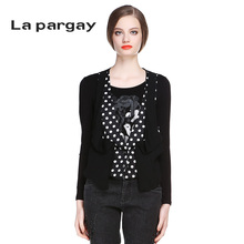 lapargay 新品 春装 波尔卡圆点马甲DL421107P