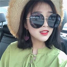 墨镜女2019新款 潮网红圆脸大脸显瘦大框防紫外线复古太阳眼镜街拍