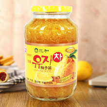 三和蜂蜜柚子茶1000g 韩国原装进口蜂蜜柚子茶饮料水果茶饮品
