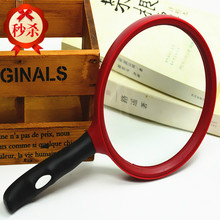 维修看报 老人阅读轻放大镜 140mm 手持大镜面玻璃镜片放大镜