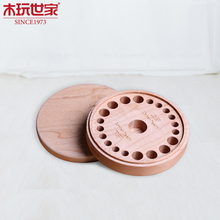 木玩世家 全家欢乳牙盒 12星座主题木制牙屋保存盒 乳牙收藏纪念