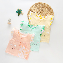 纯棉衣服女童装 背心坎肩夏季 马夹婴儿马甲春装 开衫 宝宝服装