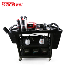 SGCB新格多功能工具车 三层手推车汽车美容店洗车店工作车