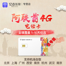 迪拜电话卡4G可选2G不限流量 亿点 10天阿联酋阿布扎比上网卡