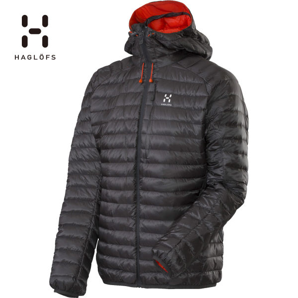 HAGLOFS/火柴棍 男款户外防风轻量舒适保暖聚热连帽羽绒服 602328