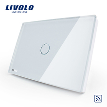 长方形C8白色遥控单控一开 Livolo开关118触摸开关智能家居产品