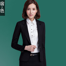 宿色女装2015春秋新款韩版修身小西装短外套OL职业休闲工装西服棉图片