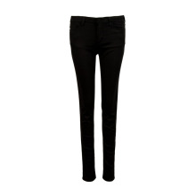 ARMANI JEANS 黑色混合材质纯色百搭女士牛仔铅笔裤银泰图片