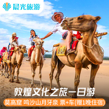 敦煌旅游 莫高窟 鸣沙山月牙泉一日游 门票+车 跟团游赠接送站