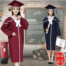 新款儿童款成人款男女通用博士服学士服校服大学生毕业留念服礼服