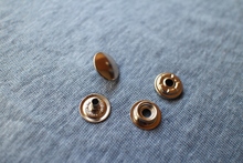 PRYM四合扣 O型12.5mm 15.5mm 进口黄铜四合扣 意大利 镀银色
