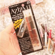 满39 包邮 唇线笔 腮红笔 出口美国AZIZA双头桃花妆眼线笔眼影笔