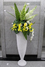 客厅售楼部样板房欧式现代装 落地大花瓶仿真插花艺套装 酒店 饰摆件
