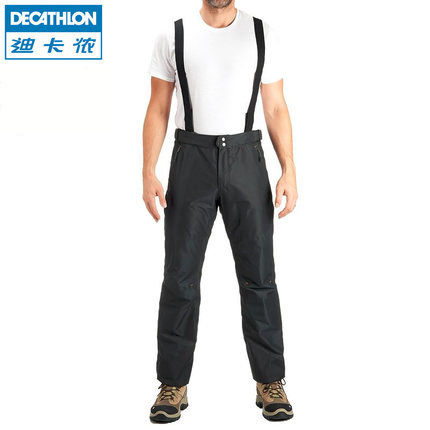 迪卡侬 户外冲锋裤男女 防水耐磨登山裤长裤 QUMH
