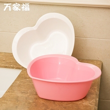 日本进口可爱塑料盆儿童宝宝洗脸盆子加厚家用洗菜洗衣盆脚盆面盆
