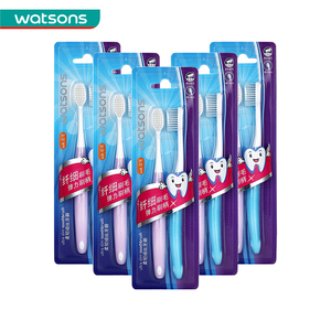 【屈臣氏】柔韧细丝牙刷2支*5件