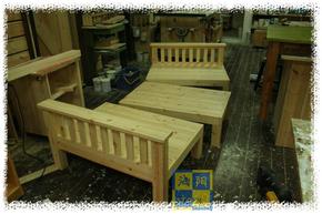 多功能实木组合沙发床实木床单人床定做上海北欧日式韩式家具定制