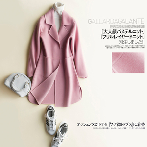 韩版双面绒羊毛呢大衣