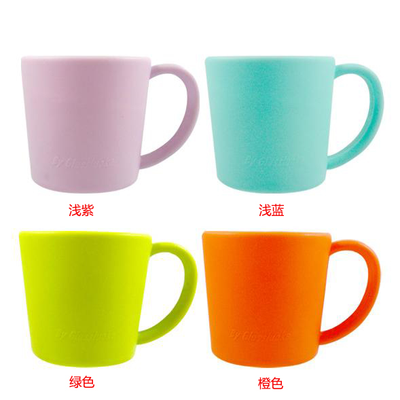 玻璃杯硅胶隔热杯套 带把手彩色防烫水杯套 带手柄防滑杯套