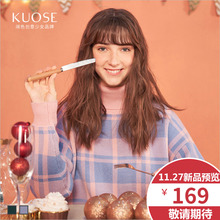 阔色2018冬季新款韩版女chic小清新格子宽松高领套头上衣毛衣图片