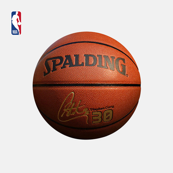 NBA-Spalding 斯伯丁  PU球星签名系列 库里 篮球 74-645Y