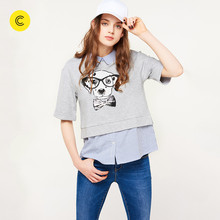 可爱小狗图案针织休闲服 4609008136 cachecache
