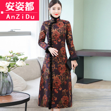唐装棉袄秋冬夹棉中式上衣复古风汉服中国风女装改良旗袍大衣外套图片