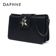 Daphne/达芙妮秋季新款女磁吸扣小方包单肩斜挎包1016483028