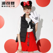 波司登羽绒马甲女外穿迪士尼系列时尚百搭短款立领马夹B70132114D图片