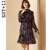 [大牌连衣裙]菲梦伊2018新款秋装职业连衣裙气