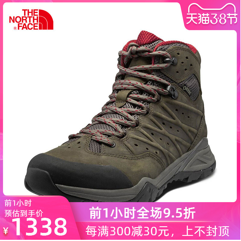 The NorthFace North Men's Shoes Autumn and Winter Outdoor Mid Top Waterproof, Anti slip, Grasping, and Hiking Shoes | 2YB4