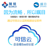 远程网络高清会议软件25方包月视频会议系统 随锐视频会议客户端
