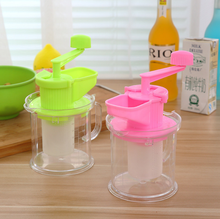 婴儿辅食迷你小型手动豆浆机手摇蔬菜水果营养