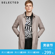 中长款 417121538 翻领风衣C 修身 SELECTED思莱德含棉男时尚