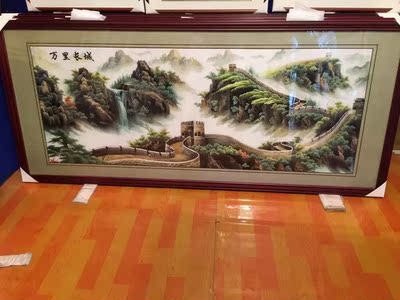 山水画十字绣客厅刺绣哪个牌子好
