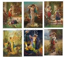 画芯喷绘人物天使油画 酒店会所KTV墙画壁画油画 饰画 欧美装