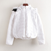 时尚 百搭连帽保暖女士羽绒服C5314 红系列品牌折扣剪标冬季新款
